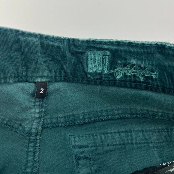 Kut From the Kloth Baby Bootcut Emerald Green Corduroy Pants KP540MA1 Size 2 - Picture 8 of 13
